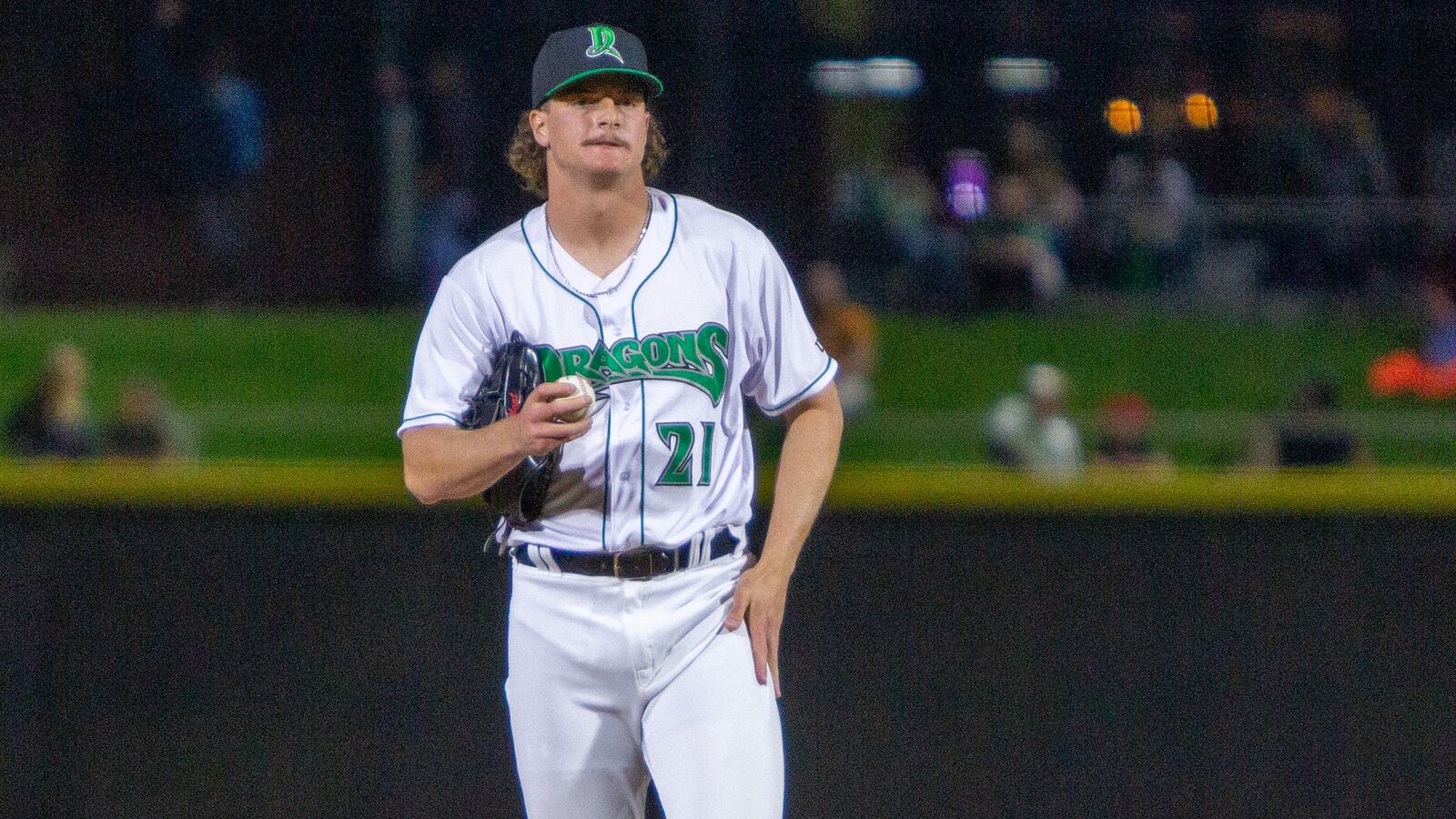 Jake Gozzo, a 26-year-old from California, didn't start pitching until after the college. He has a 0.96 ERA and five saves for the Dragons this season. Jeff Gilbert/CONTRIBUTED