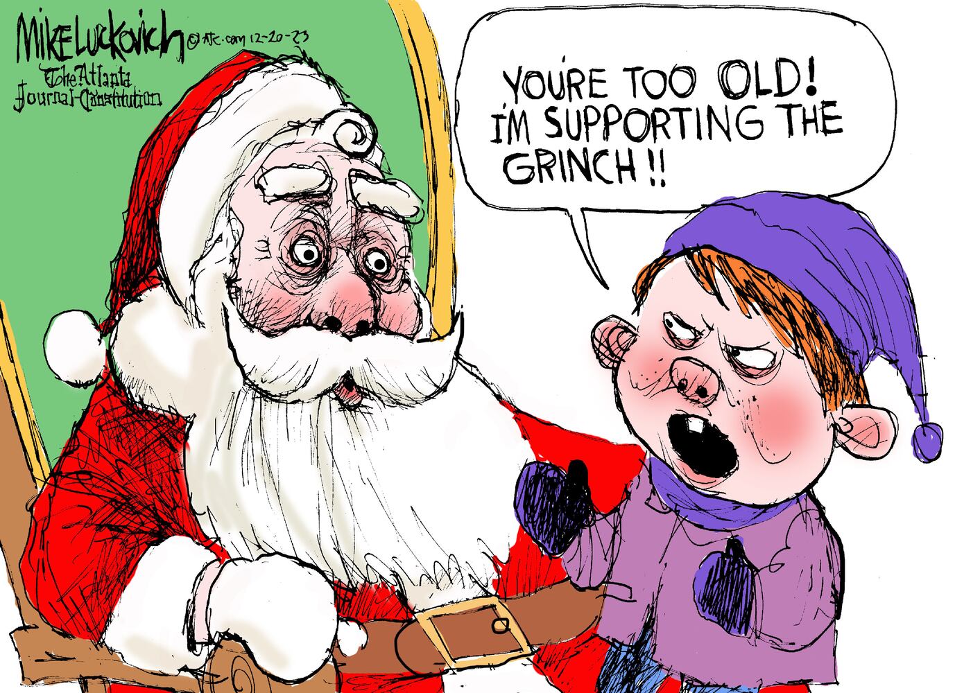 CARTOONS: Mike Luckovich, Dec. 24, 2023