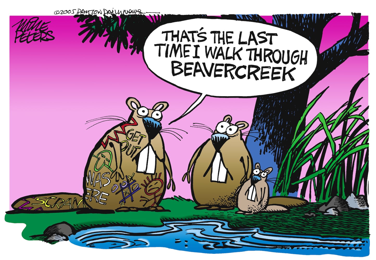 Beavercreek Beaver statues