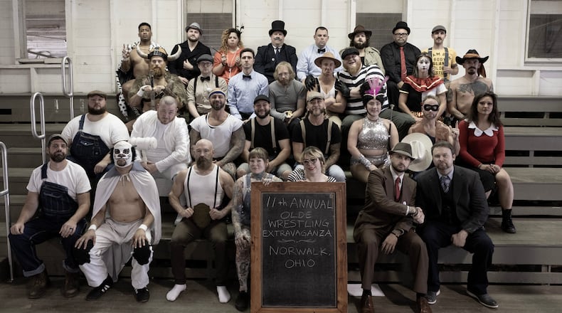 Olde Wrestling brings classic elements of drama, action, and hilarity back to the ring. The promotion will be making its Yellow Springs debut April 11 at the Foundry Theater. Photo credit: Joe Ritorto