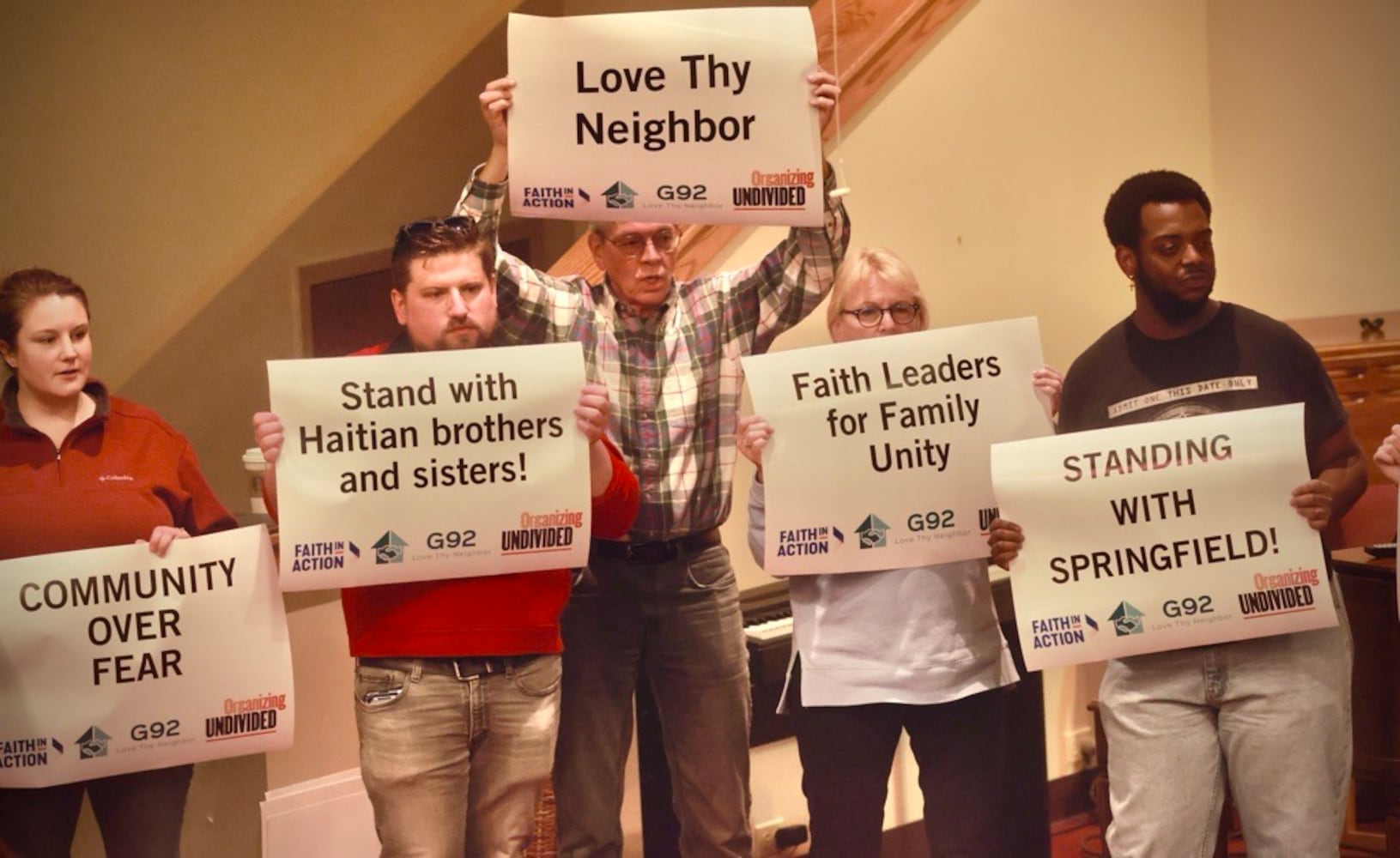 Here we stand Haitian event Springfield