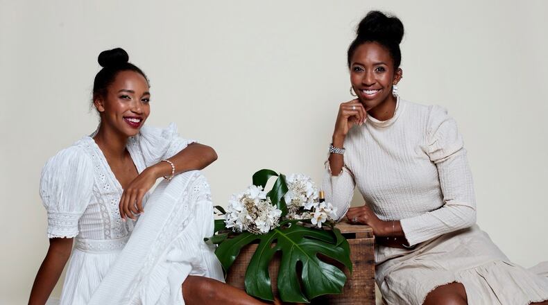 Kaja (left) and Keta (right) Burke-Williams, founders of Aspen Apothecary, are hoping to transform the perfume industry with their line of non-toxic, CBD-infused scents.