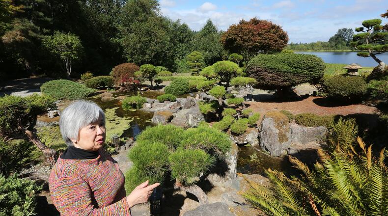 Joan Seko, 80, remembers the tireless work of landscaping and maintaining her family’s traditional Japanese garden on Bellevue’s Phantom Lake. She hopes someone will save the 4-acre property, perhaps for use someday as a conservatory or public park. (Greg Gilbert/The Seattle Times/TNS)