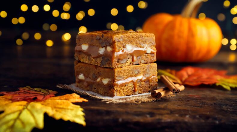 Just in time for fall, Dorothy Lane Market has created a new delight – Pumpkin Killer Brownie. CONTRIBUTED PHOTO