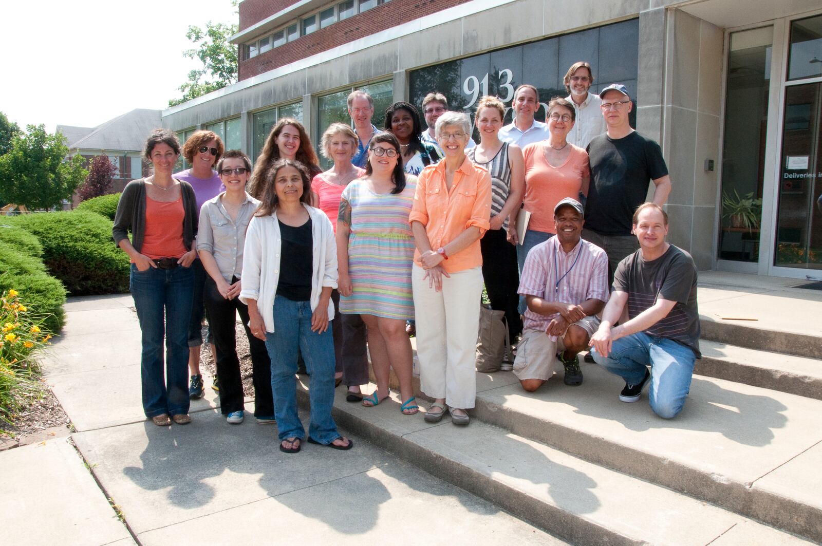 Neenah Ellis with Community Voices graduates and the founder of StoryCorps, Dave Isay, (back row, second from right).  CONTRIBUTED PHOTO / DENNIE EAGLESON