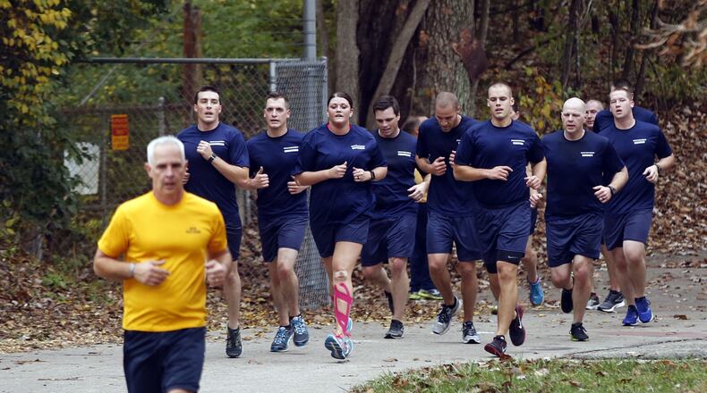 Recruits at the Dayton Police Academy will go through 30 hours of “Stops and Approaches” training before they graduate in April. Problems during traffic stops are rare, but police are trained to treat every stop the same. “Most of the time it’s nothing. Maybe it’s a wrestling match or a benign encounter, but they know the threat is real,” said Lt. David Matthews, the academy’s commander. TY GREENLEES / STAFF