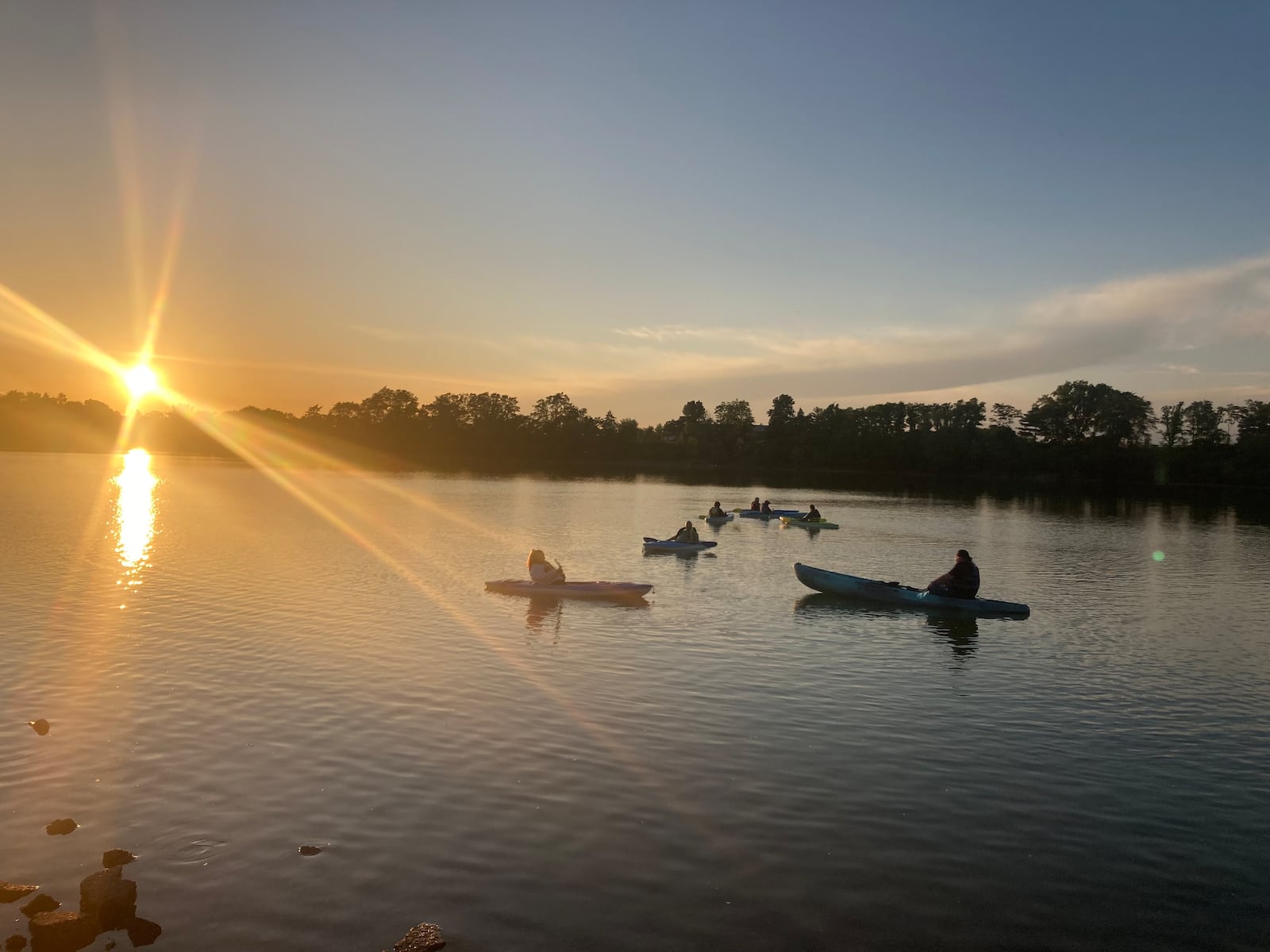 Taiters Kayak offers sunset paddles at Eastwood Lake. CONTRIBUTED