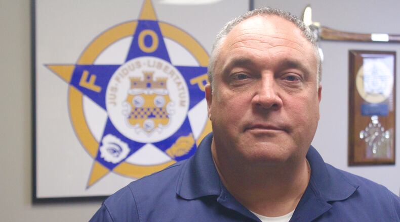 Rick Oakley, Dayton FOP president (Todd Jackson/Staff)