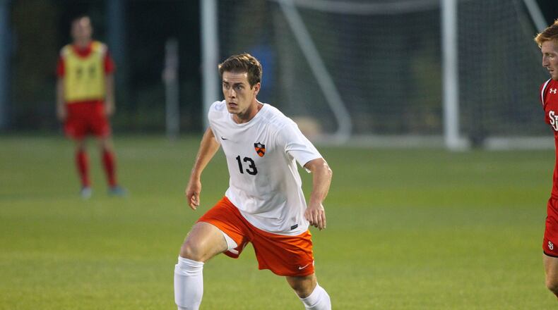 Cameron Porter, a Washington Twp. native, is shown playing soccer for Princeton University. He opens his first Major League Soccer regular season Saturday with the Montreal Impact. BEVERLY SCHAEFER/CONTRIBUTED