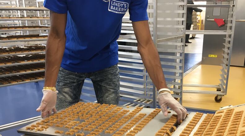 Lindy’s Bakery, Daybreak’s gourmet dog treat bakery and transitional job program, provides youth with the opportunity to gain work experience. KATIE WEDELL/STAFF