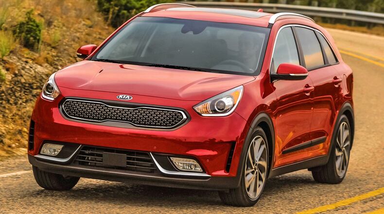 The 2017 Kia Niro offers crossover style and utility while providing up to 50 mpg in fuel economy. Kia photo