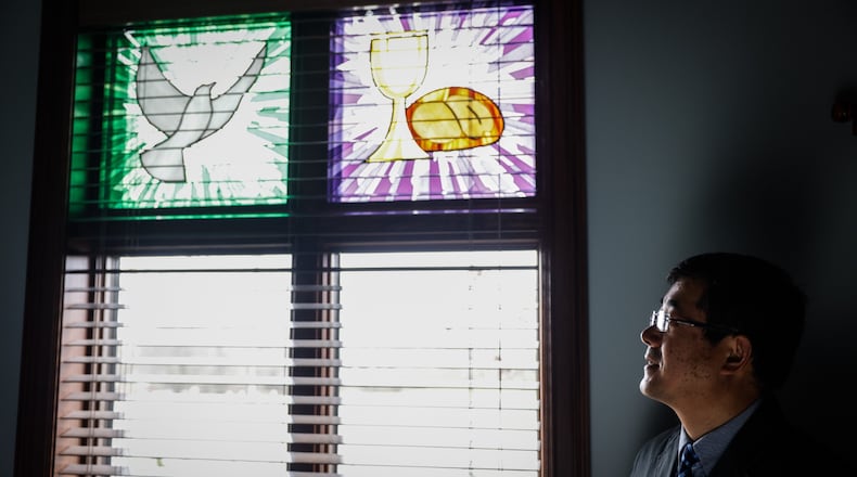 The Rev. Sungkyoon "Joseph" Park, lead pastor of Miamisburg's Parkview United Methodist Church, was a journalist in South Korea before immigrating to the United States and eventually moving to Ohio. JIM NOELKER/STAFF