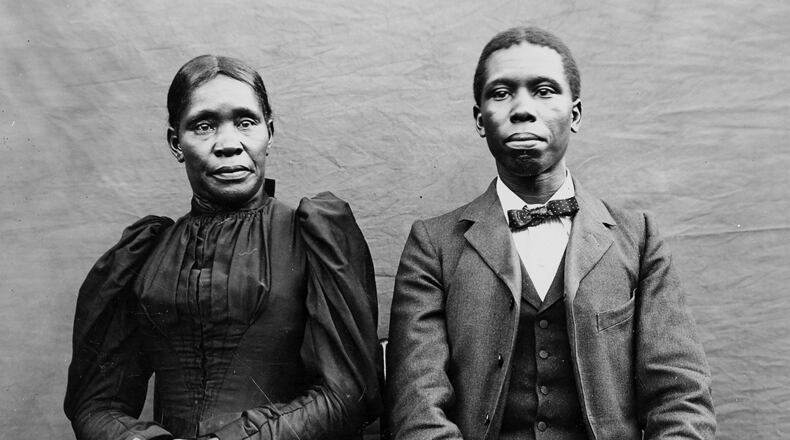 Paul Laurence Dunbar, one of the first nationally known African-American writers and his mother, Matilda. PHOTO COURTESY OF THE OHIO HISTORY CONNECTION