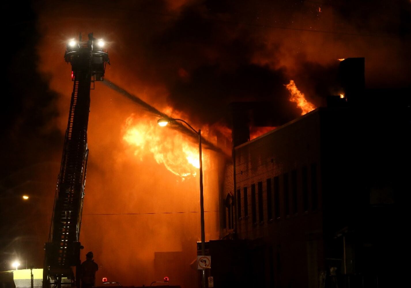 Fire at former Beckett paper mill