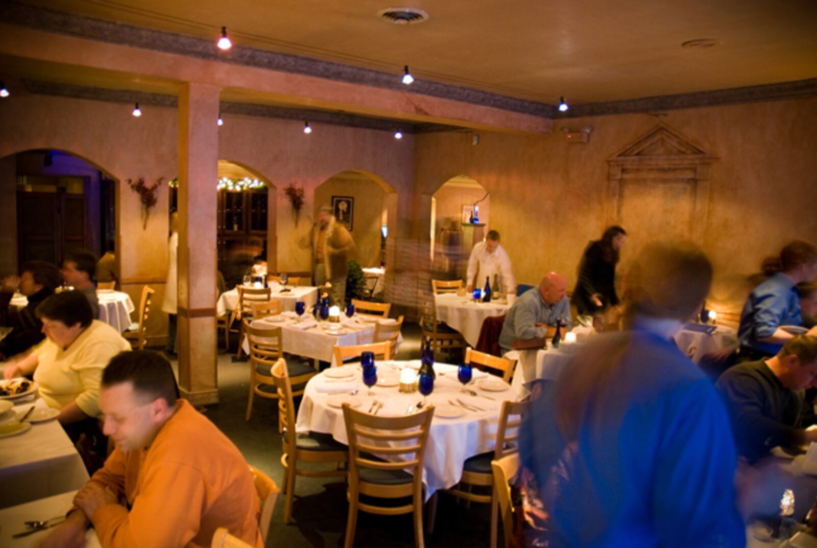 The dining room of La Piazza in Troy. FILE