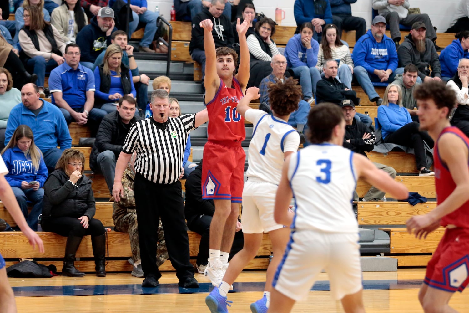 Tri Village Franklin Monroe basketball