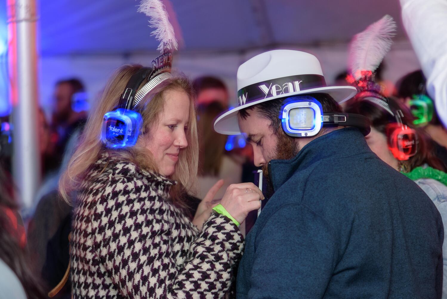 PHOTOS: Did we spot you at Dayton's New Year's Eve Ball Drop and Silent Disco at Yellow Cab Tavern?