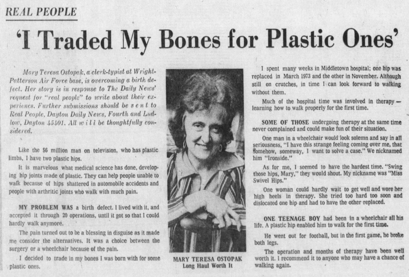 Dayton Daily News June 28, 1974. DAYTON DAILY NEWS ARCHIVES