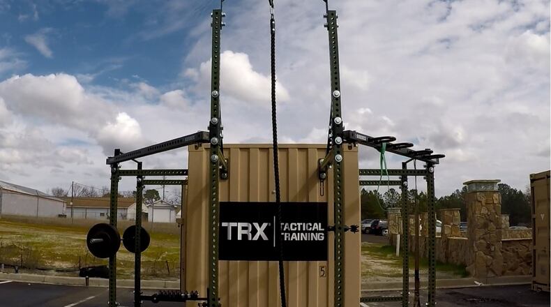 Combat Athlete Training classes utilizing the brand-new TRX Tactical Training Locker, a functional training rig that can be utilized by dozens of users at a time, will begin May 16 from 4 to 5 p.m. (Contributed photo)
