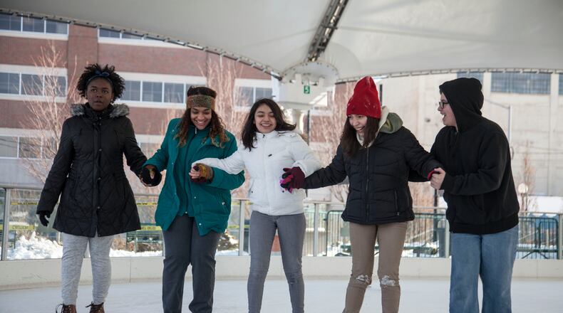 The MetroParks Ice Rink in downtown Dayton opens for the season Friday, Nov. 24. CONTRIBUTED