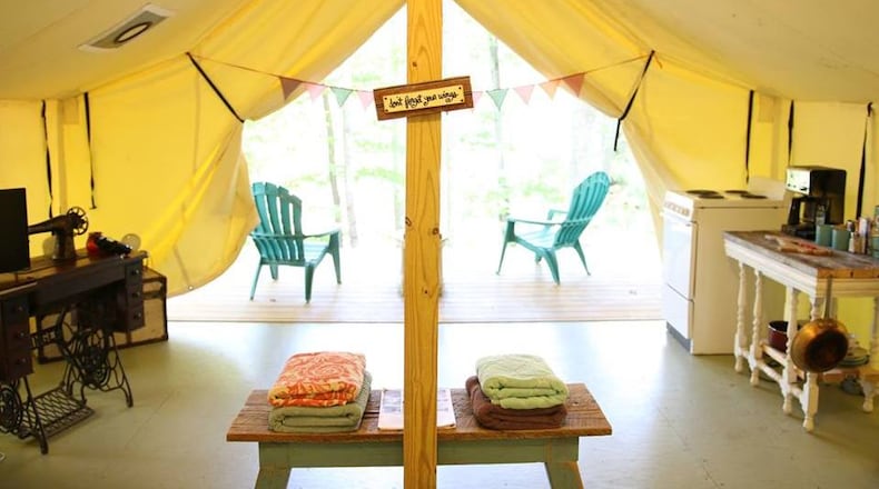 Asheville Glamping offers one-of-a-kind accommodations just outside the eclectic mountain town.