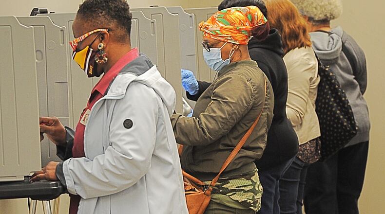 Dayton voters have a crowded ballot on Election Day, while more than half of registered voters in Montgomery County and more than two-thirds in Warren County have nothing to vote on Tuesday.. MARSHALL GORBY/STAFF