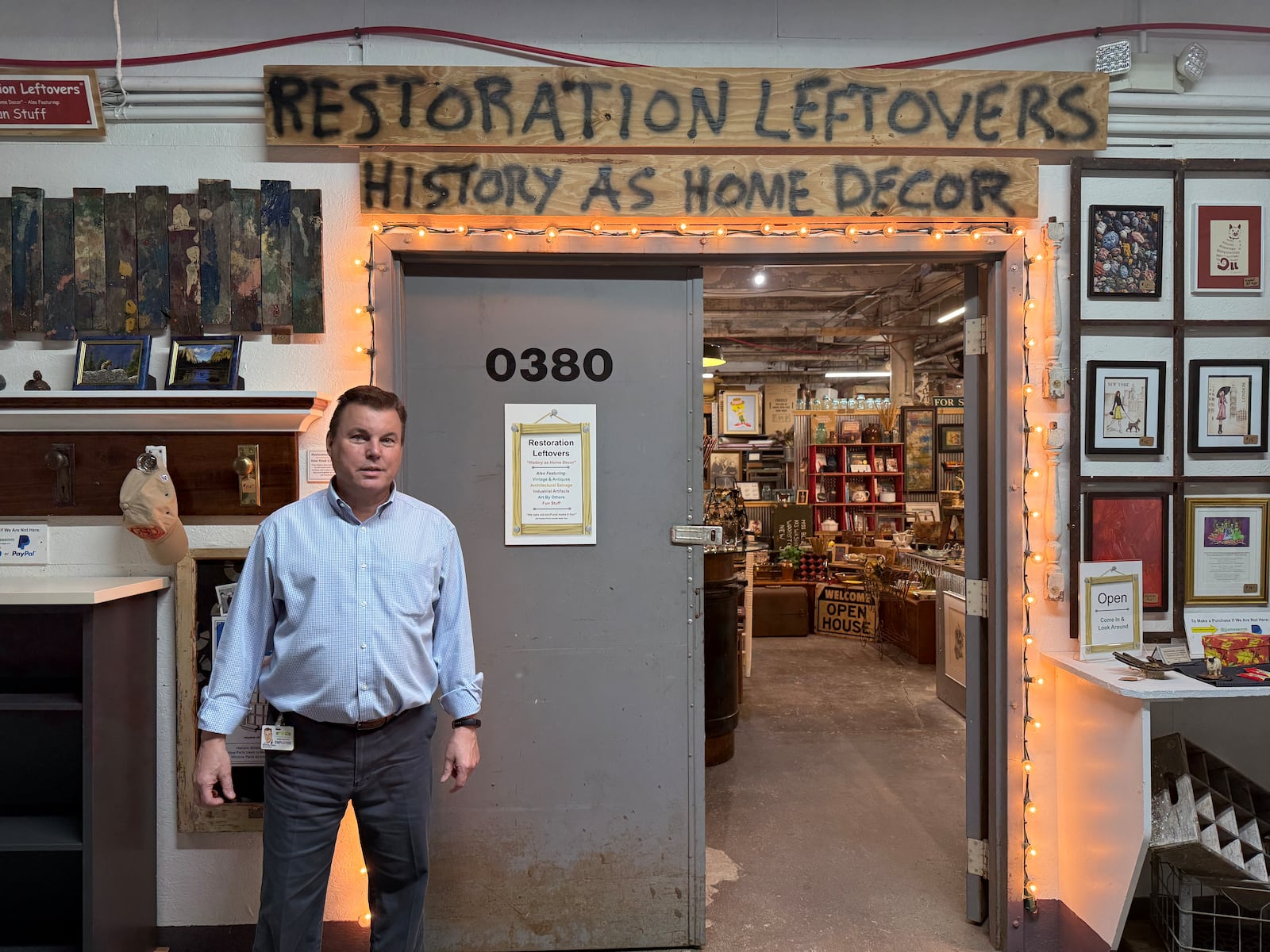 Bob Ruzinsky owns Restoration Leftovers in Front Street. HANNAH KASPER/CONTRIBUTED