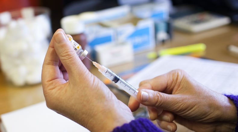 Hospitals locally and throughout Ohio are filling more than 70% of inpatient and ICU beds, state data says. (Matthew Ryan Williams/The New York Times)