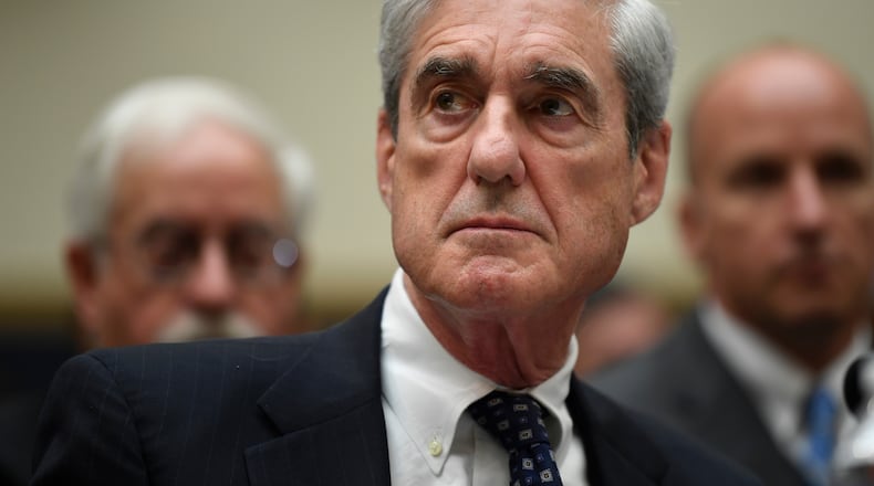FILE - Special counsel Robert S. Mueller III testifies on Capitol Hill in Washington before the House Judiciary Committee in Washington, July 24, 2019. Mueller, a former FBI director, died on Friday, March 20, 2026. He was 81. (AP Photo/Susan Walsh, File)