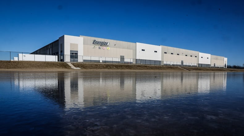 The Energizer center near Dayton International Airport is one of many large Dayton-area distribution centers that have been built in the past several years. In 2022, it sold for $41.3 million JIM NOELKER/STAFF
