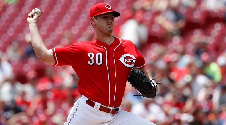 CINCINNATI, OH - JUNE 20: Tyler Mahle #30 of the Cincinnati Reds pitches in the second inning against the Detroit Tigers at Great American Ball Park on June 20, 2018 in Cincinnati, Ohio. (Photo by Joe Robbins/Getty Images)