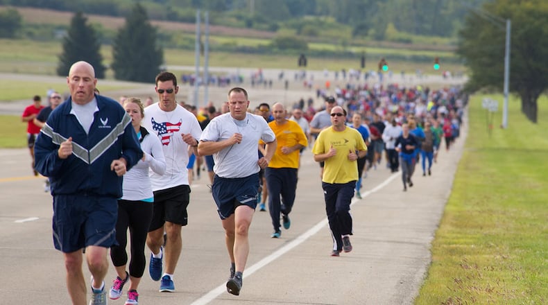 The Run for the Fallen is an annual 5K run and 2K walk held on Sept. 11 to honor the lives lost in the terrorist attacks of 9/11 and the men and women who continue to defend them. (U.S. Air Force photo/R.J. Oriez)