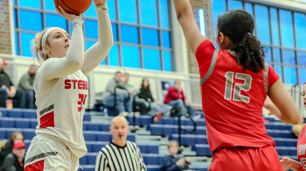 Stebbins faced Troy in the 2025 Division II tournament at Fairborn High School. MICHAEL COOPER / CONTRIBUTED
