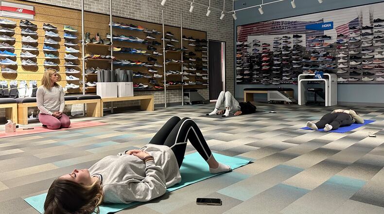 The Lifestyle Technique offers a free yoga class at Roderer Shoe Center in Kettering. CONTRIBUTED