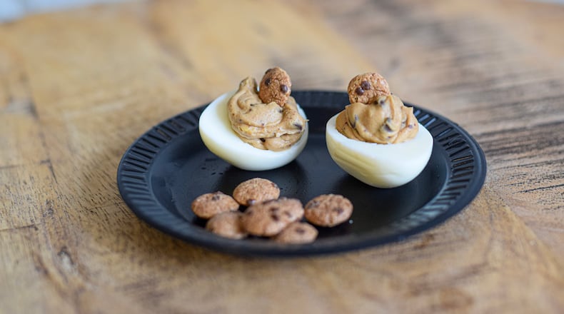 The Ohio Poultry Association has announced the 2025 Ohio State Fair featured deviled egg flavor as Chocolate Chip Cookie Dough — an appetizer and dessert all-in-one.