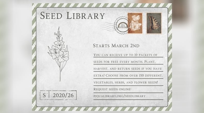 The Piqua Public Library has always had a great selection of books. Soon, you will also be able to find a selection of over 150 different vegetable, herb and flower seeds in their Seed Library. PHOTO FROM PIQUA PUBLIC LIBRARY FACEBOOK