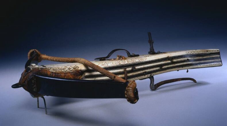 Police in Arizona said a dog was killed Thursday from an arrow shot from a crossbow.