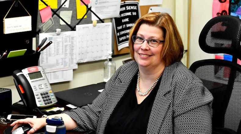 Marla Dirlam is a technical advisor in the Financial Management Directorate, Air Force Materiel Command. AFMC has provided her with career growth and the opportunity to grow her family. (Air Force photo/Darrius Parker)