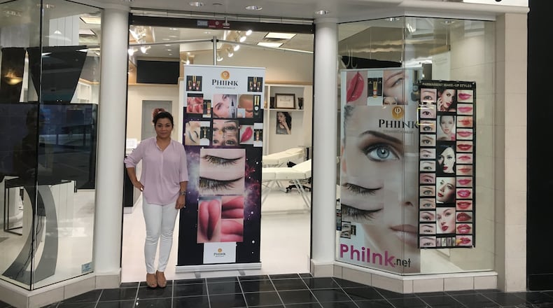 Phi Ink Studio Academy recently opened at the Mall at Fairfield Commons. It offers permanent makeup, wrinkle removal and eyelash extensions. STAFF PHOTO / HOLLY SHIVELY