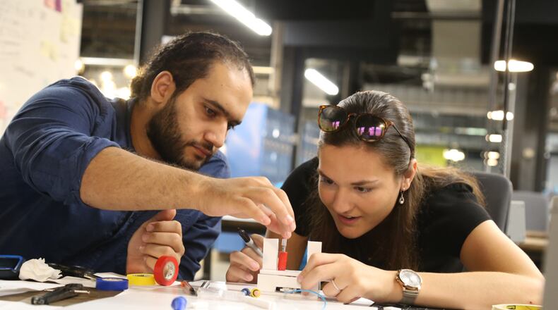 Kaitlyn Carson and Muhammed Hamadan, participants from a past tech sprint where a group spent a week prototyping a med-tech product. CONTRIBUTED