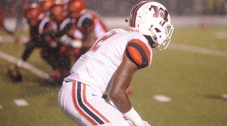 Wayne DB Justin Harris. Trotwood-Madison defeated visiting Wayne 14-7 in a Week 10 GWOC crossover high school football game to complete a 10-0 regular season on Friday, Oct. 27, 2017. MARC PENDLETON / STAFF