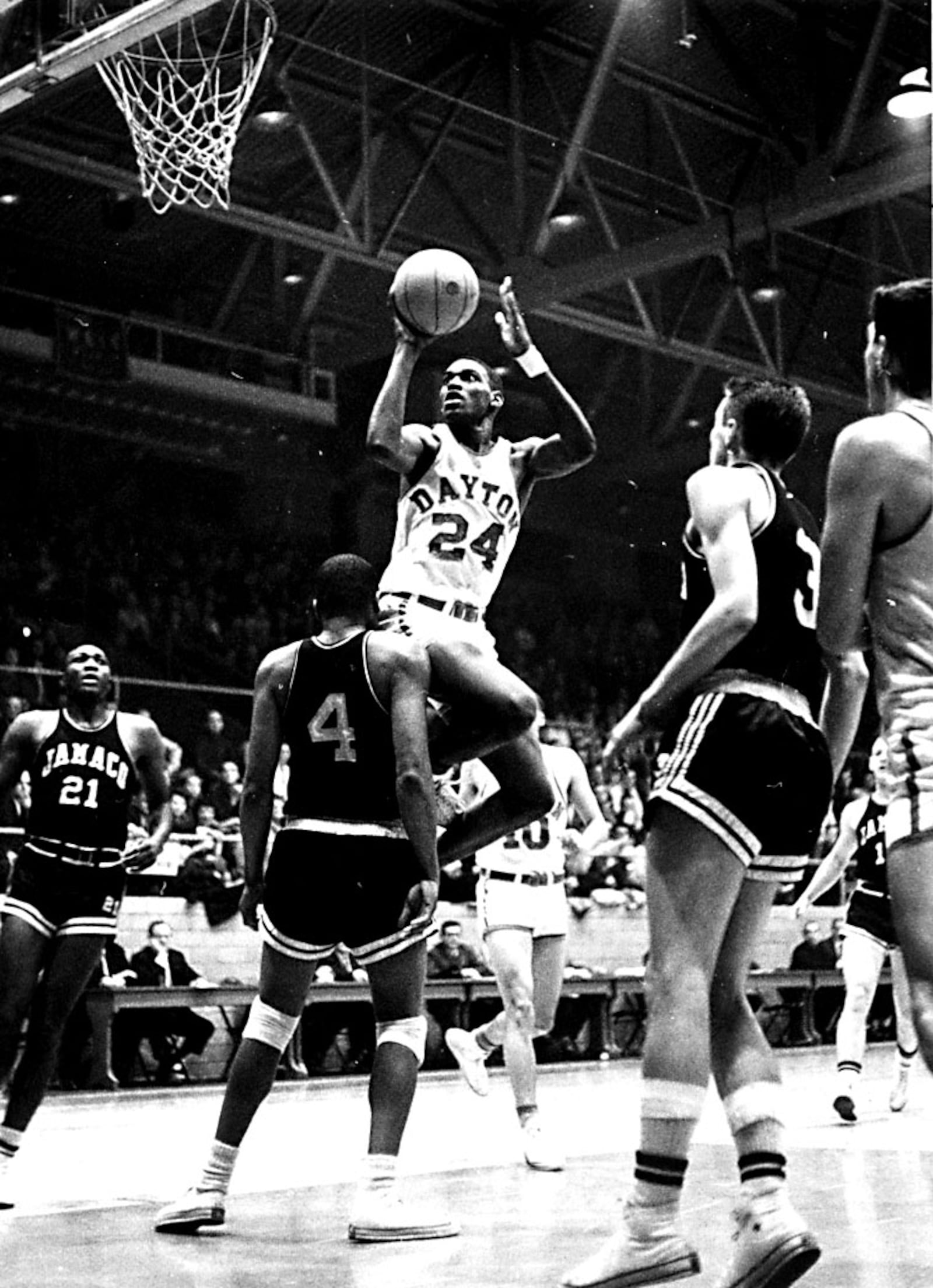 Roger Brown puts up a shot for the University of Dayton. University of Dayton photo
