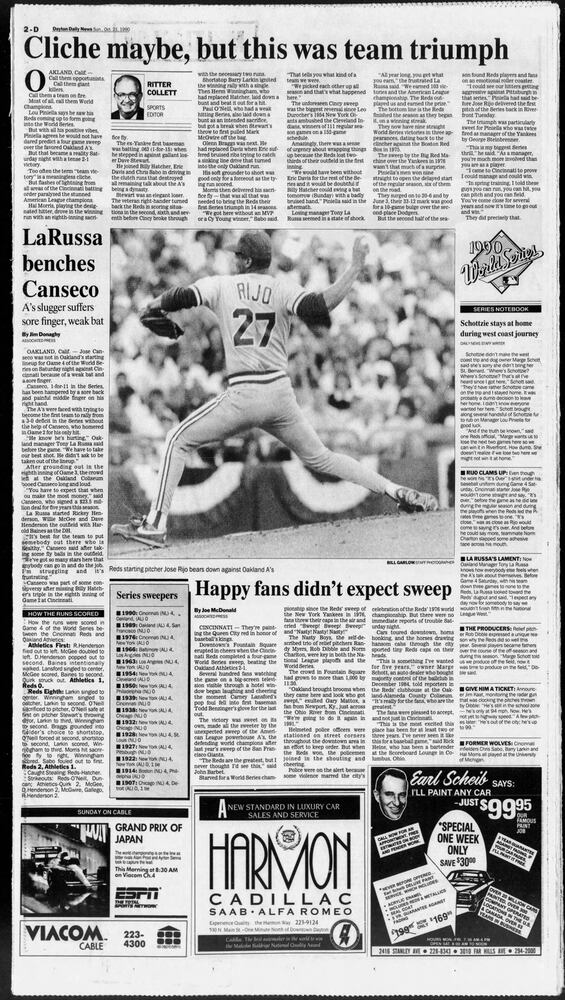 Great moments in Cincinnati Reds history