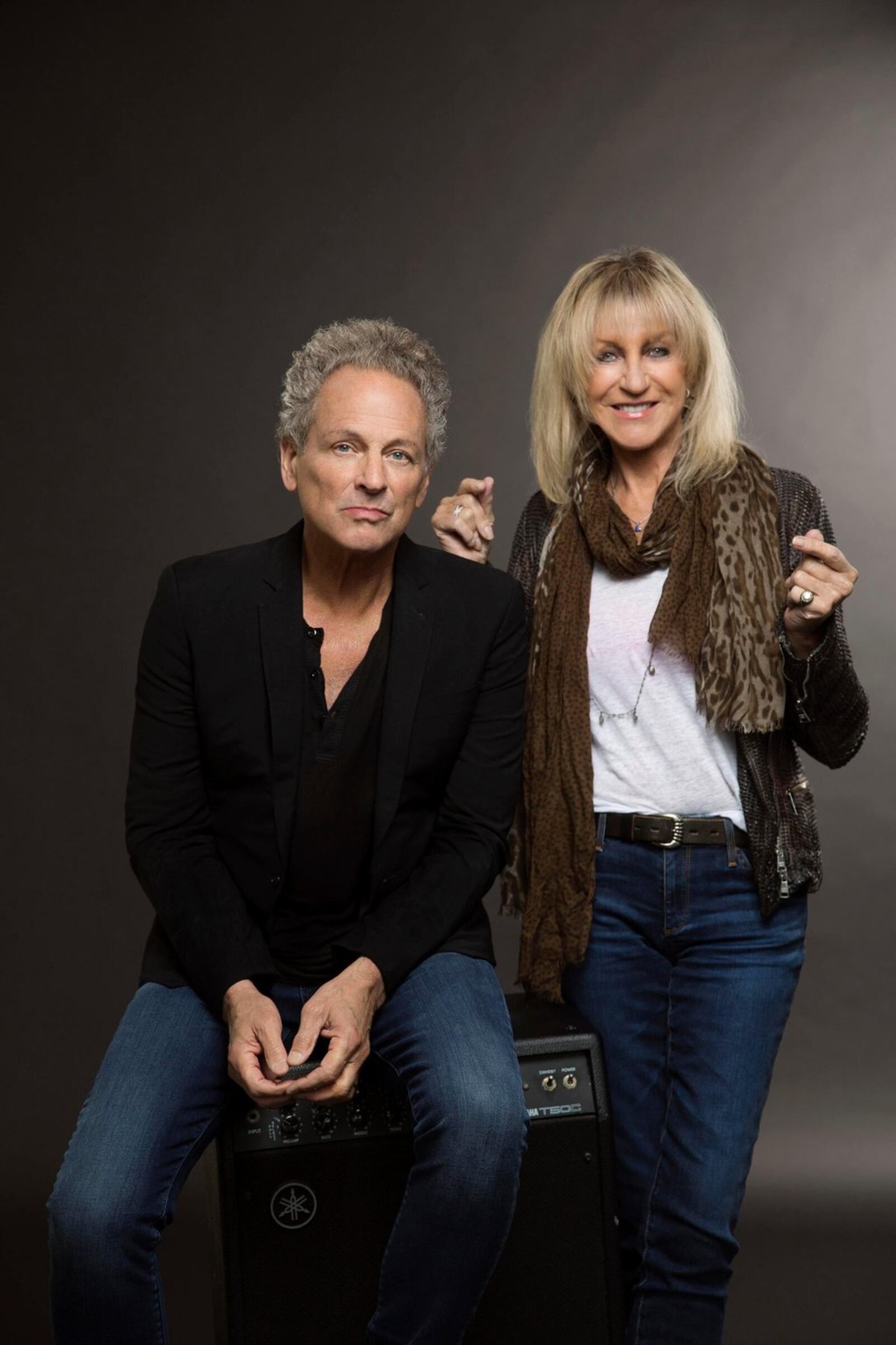 Former Fleetwood Mac bandmates Lindsey Buckingham and Christine McVie, on tour in support of a recently released collaborative album, perform at Rose Music Center in Huber Heights on Tuesday, Aug. 8. CONTRIBUTED