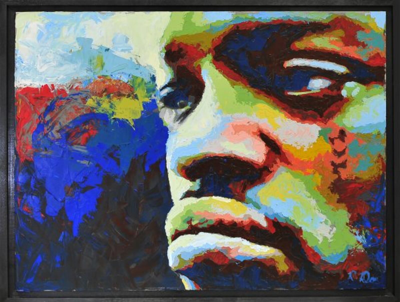 “Determined” which is displayed in University of Dayton library; done by artist Dwayne Daniel. CONTRIBUTED