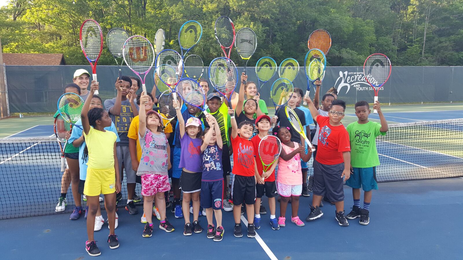 The Grand Slam Youth Tennis Camp is designed for young players ages 6-13 who are taught the basics of the game. The four two-week sessions begin on June 10 at Jim Nichols Tennis Center and are taught by USTA certified instructors. CONTRIBUTED