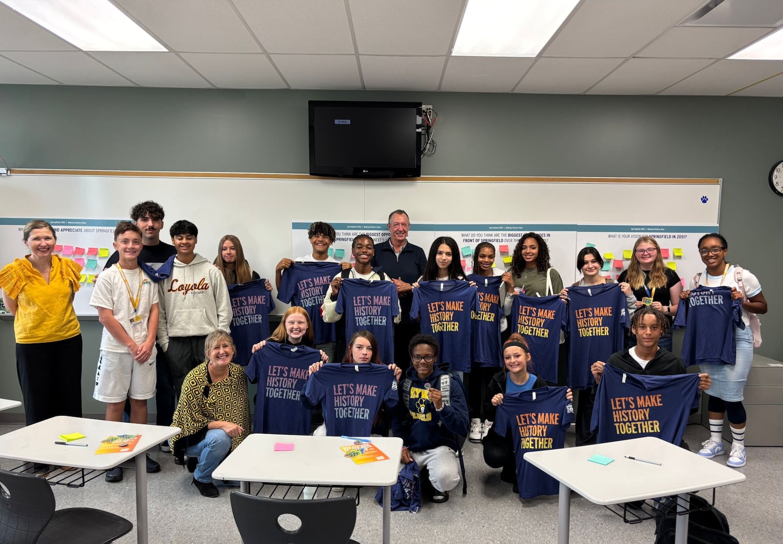 Springfield 2051 Listening Session with BATS (Bringing Awareness to Students) student group at Springfield High School. Beth Dixon/CONTRIBUTED.