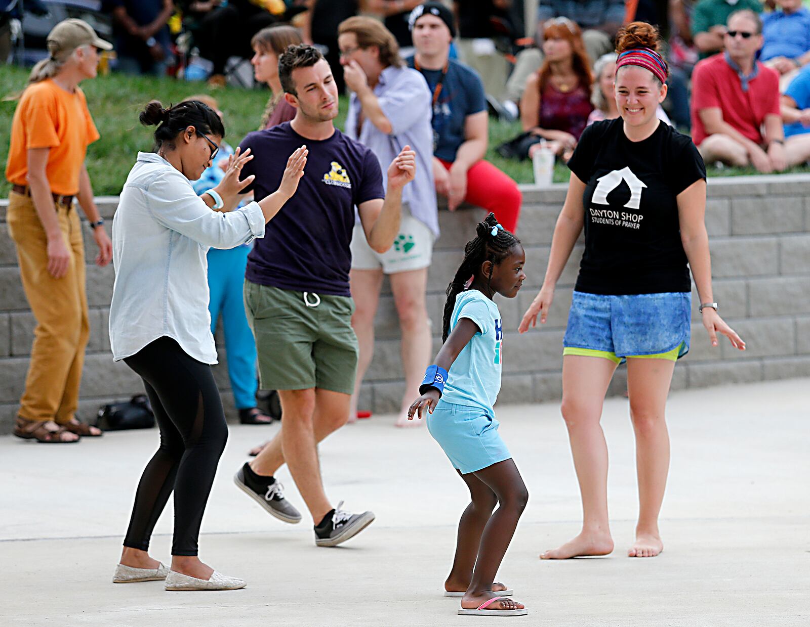Levitt Pavilion, downtown Dayton's new outdoor music venue, held its first concert on Thursday, Aug. 9, 2018. Gina Chavez, a multi-ethnic Latin pop songstress, held the first show, preceded by the Chaminade Julienne High School band. Shows continue this weekend with Paul Thorn and the Blind Boys of Alabama at 7 p.m. today and Trout Fishing in America at 3 p.m. Sunday. CONTRIBUTED BY E.L. HUBBARD