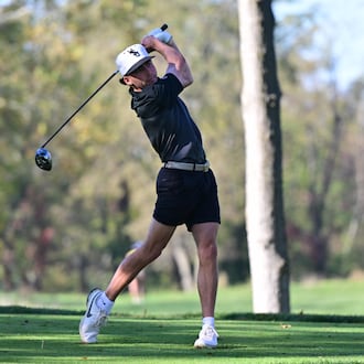 Wright State University's Ian Asch competes at the Flyer Invitational on Oct. 21, 2024. JOSEPH R. CRAVEN / CONTRIBUTED PHOTO