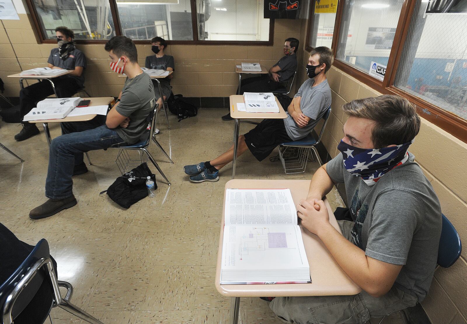 Students are back in class at the Fairmont Career Tech Center in Kettering. MARSHALL GORBY\STAFF